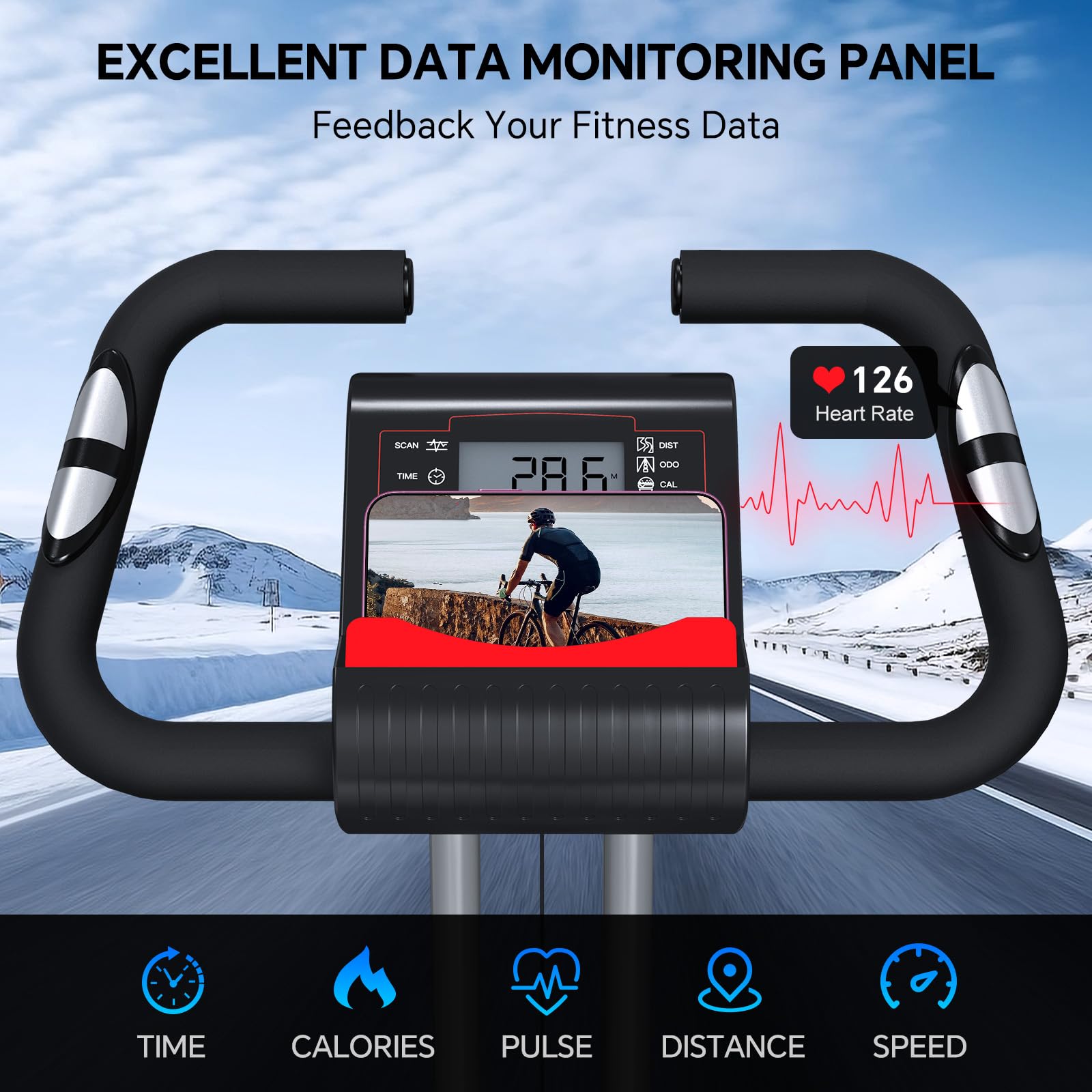 Zorvalyn Lightweight 33LB Foldable Exercise Bike