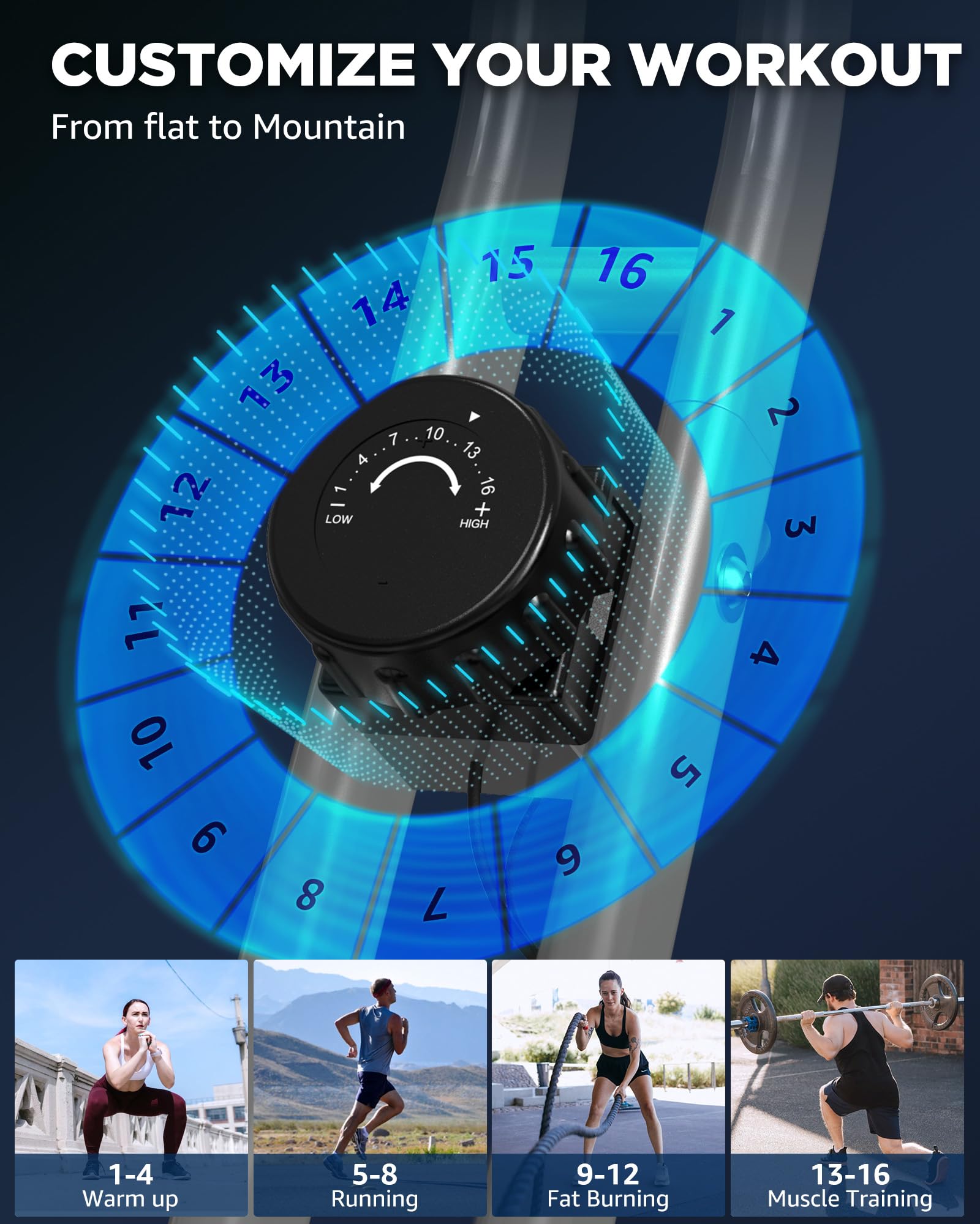 Zorvalyn Lightweight 33LB Foldable Exercise Bike